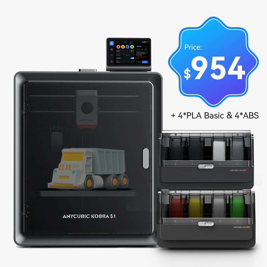 ANYCUBIC kobra S1 Combo 3Dプリンター Anycubic Kobra S1 Combo: Budget Multicolor 3D Printing