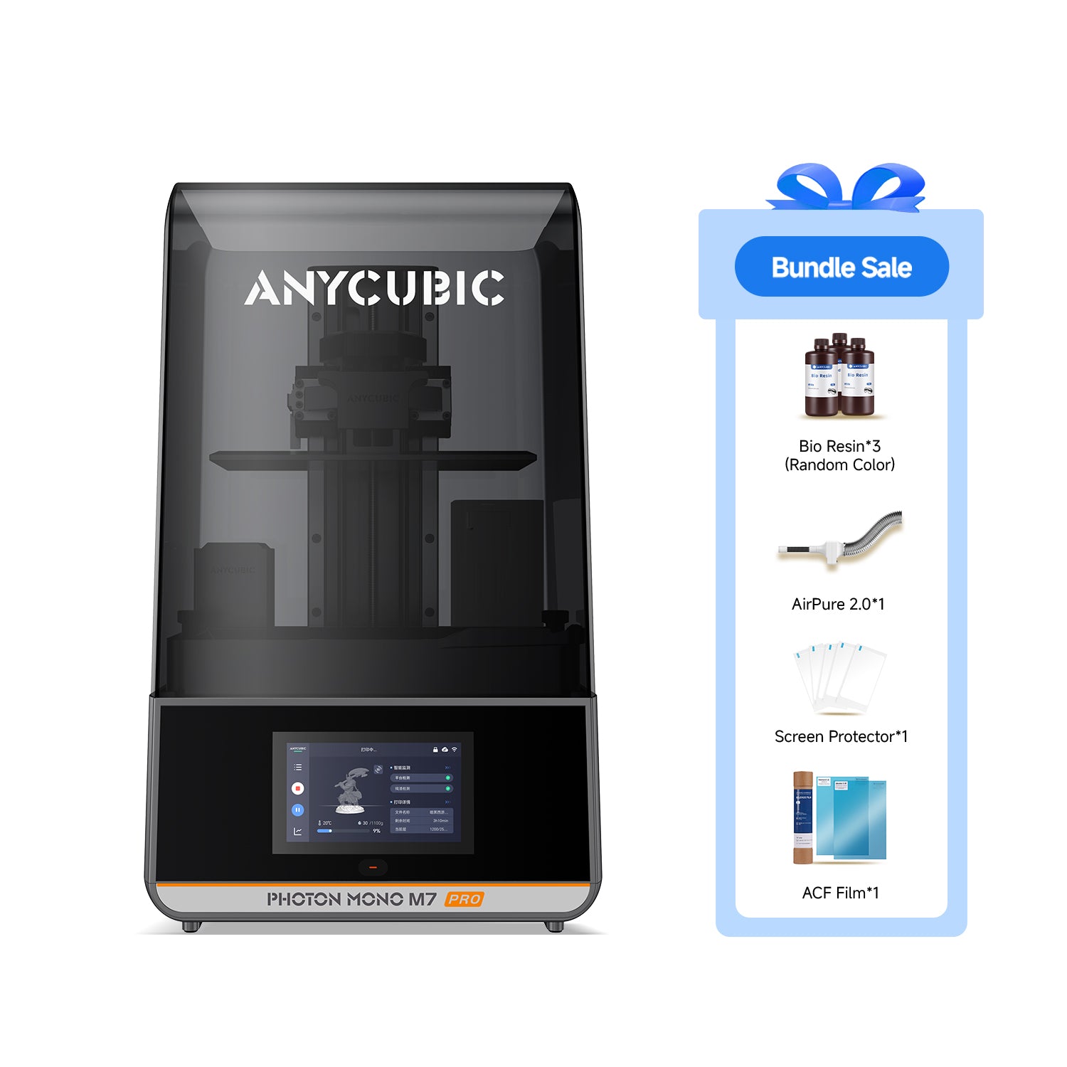 ANYCUBIC Photon Mono M7 Pro 3Dプリンター Photon Mono M7 Pro Bundle High-Precision Resin 3D Printer