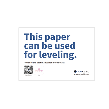 Leveling paper
