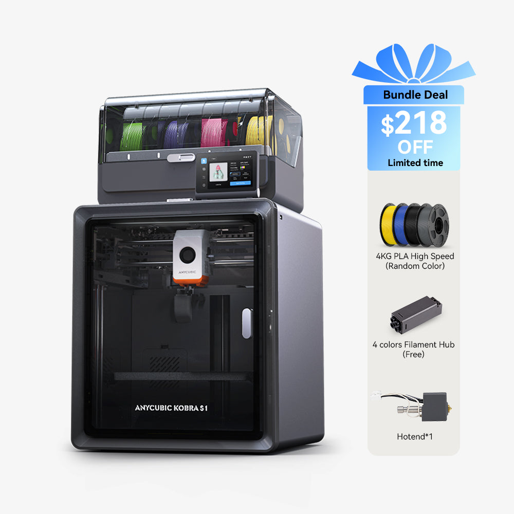 Multicolor 3d Printer Anycubic Kobra S1 Combo 3D Printer With ACE