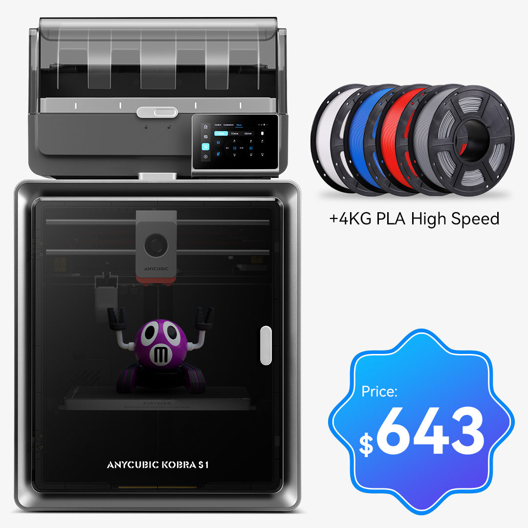 Anycubic Kobra S1 Combo: Budget Multicolor 3D Printing | Anycubic