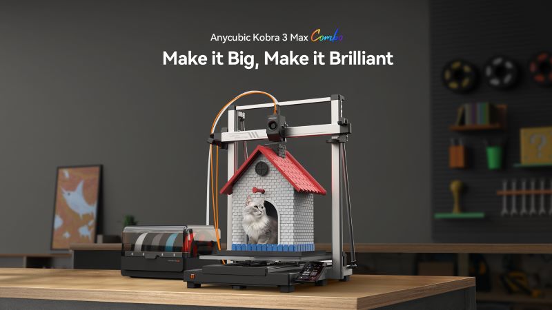 Anycubic Kobra 3 Max Combo: The Ultimate Large-Format Multi-Color 3D Printer