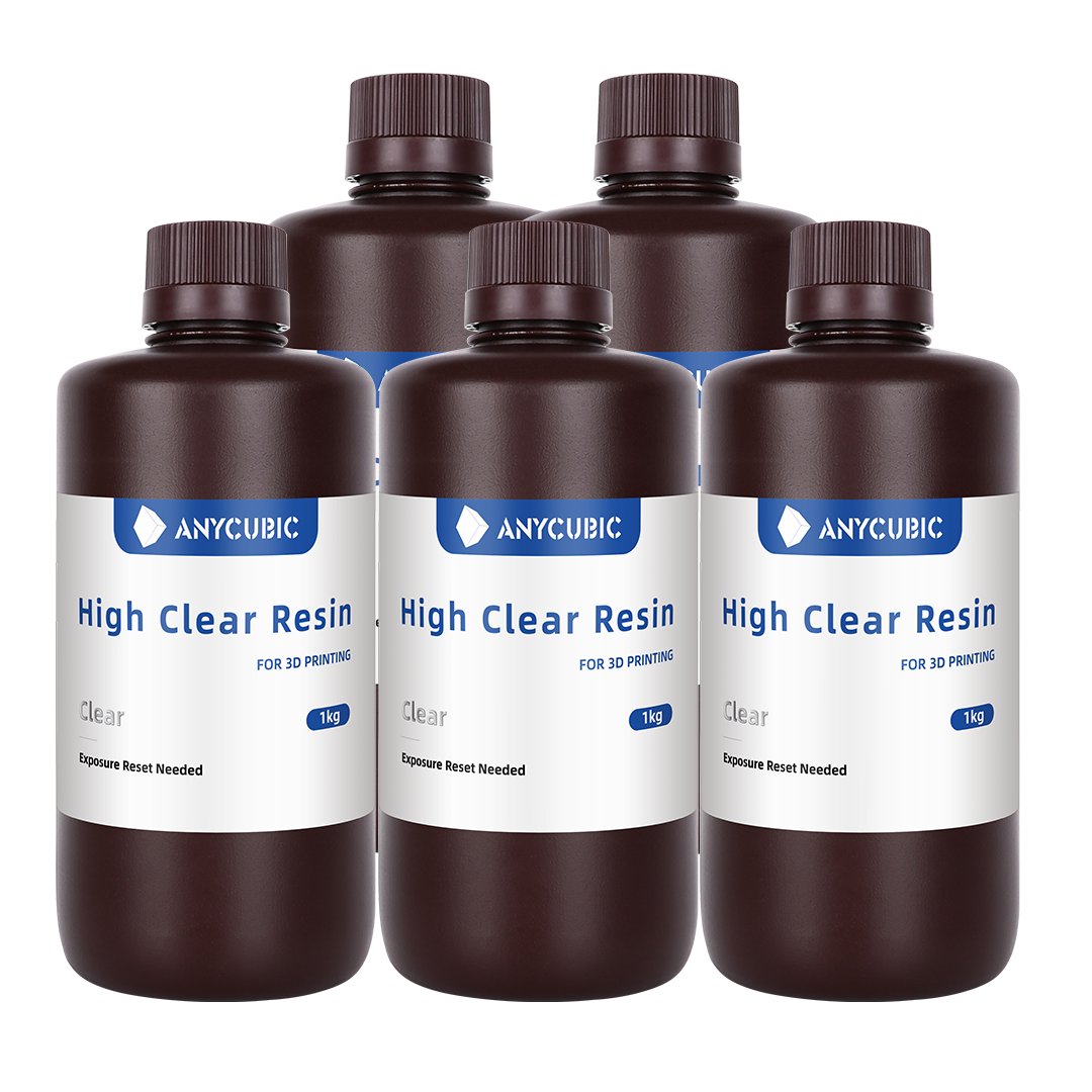 Resin Def Multi Bottle Deals: Anycubic High Clear Resin for 3D Prints from 5kg to ...