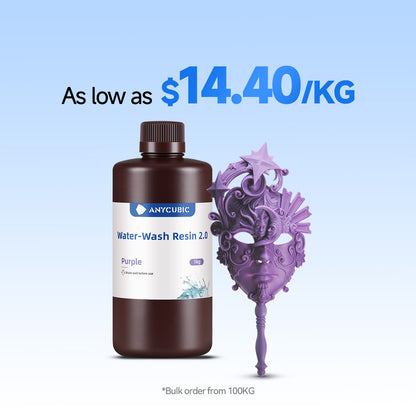 Water-Wash Resin 2.0 10-100kg Deals