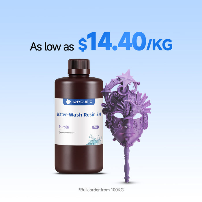 Water-Wash Resin 2.0 10-100kg Deals
