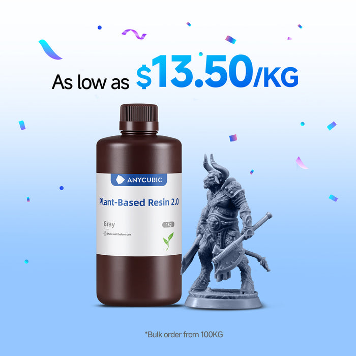 Plant-Based UV Resin 2.0 10-100kg Deals