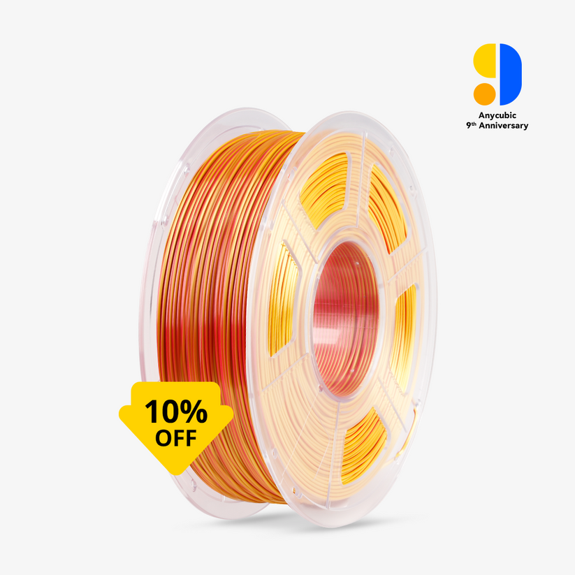 Anycubic PLA Silk Dual Color & Tri-Color Filament for Vibrant Prints!