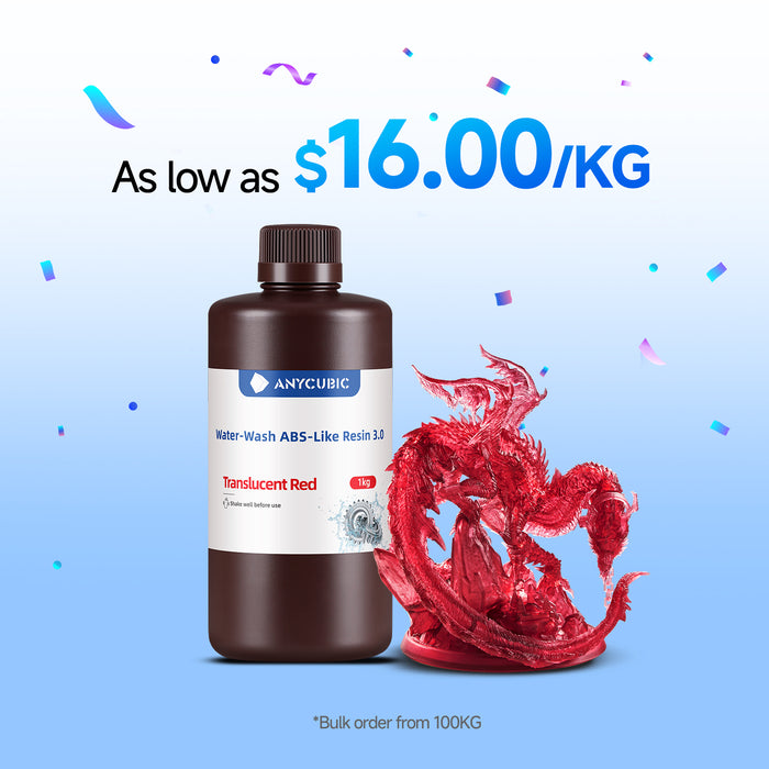 Water-Wash ABS-Like Resin 3.0 10-100 kg Deals