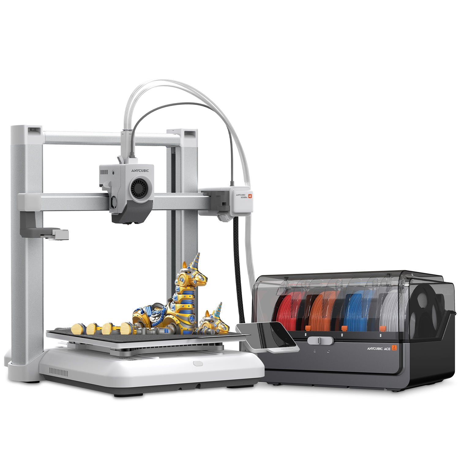 Anycubic Kobra 4 3D Printer: Big, Blazing, Breathtakingly Quiet.