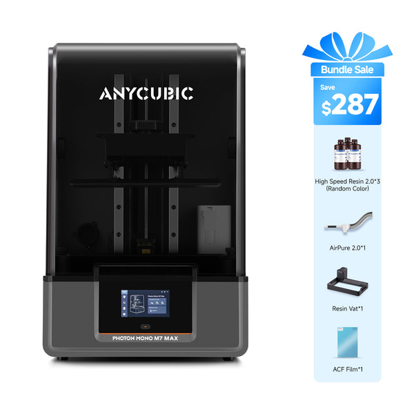 ANYCUBIC Photon Mono M7 Max 3Dプリンター 本体 Photon Mono M7 Max 3D Printer Bundle High-Speed & Large Build