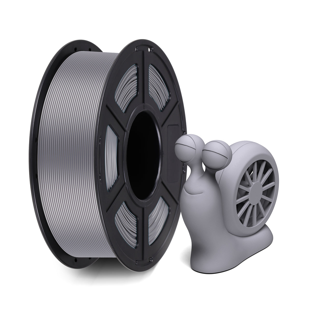 Anycubic PLA Plus Grey Filament with 3D Printed Model