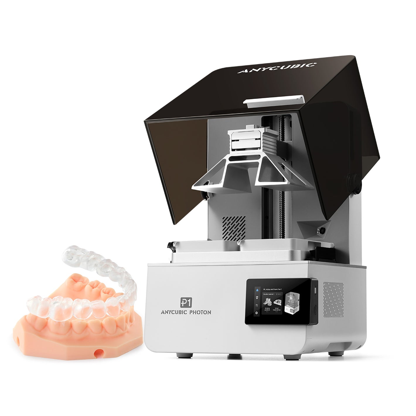 Anycubic Photon P1 dental model reçine baskı ve profesyonel üretim örneği