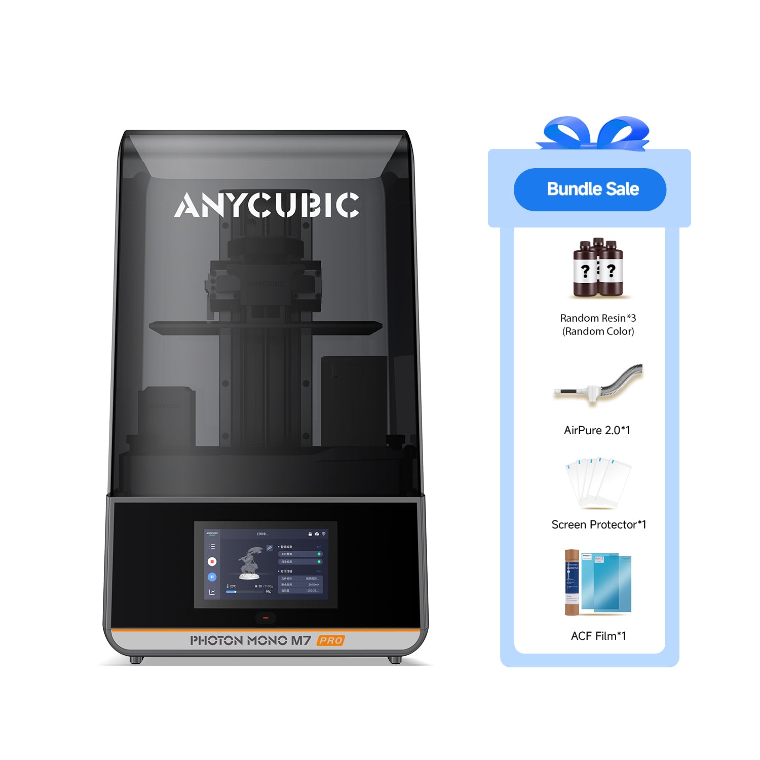 プリンター・複合機 Atom Fujinami ANYCUBIC Photon Mono M7 Photon Mono M7 Pro Bundle High-Precision Resin 3D Printer