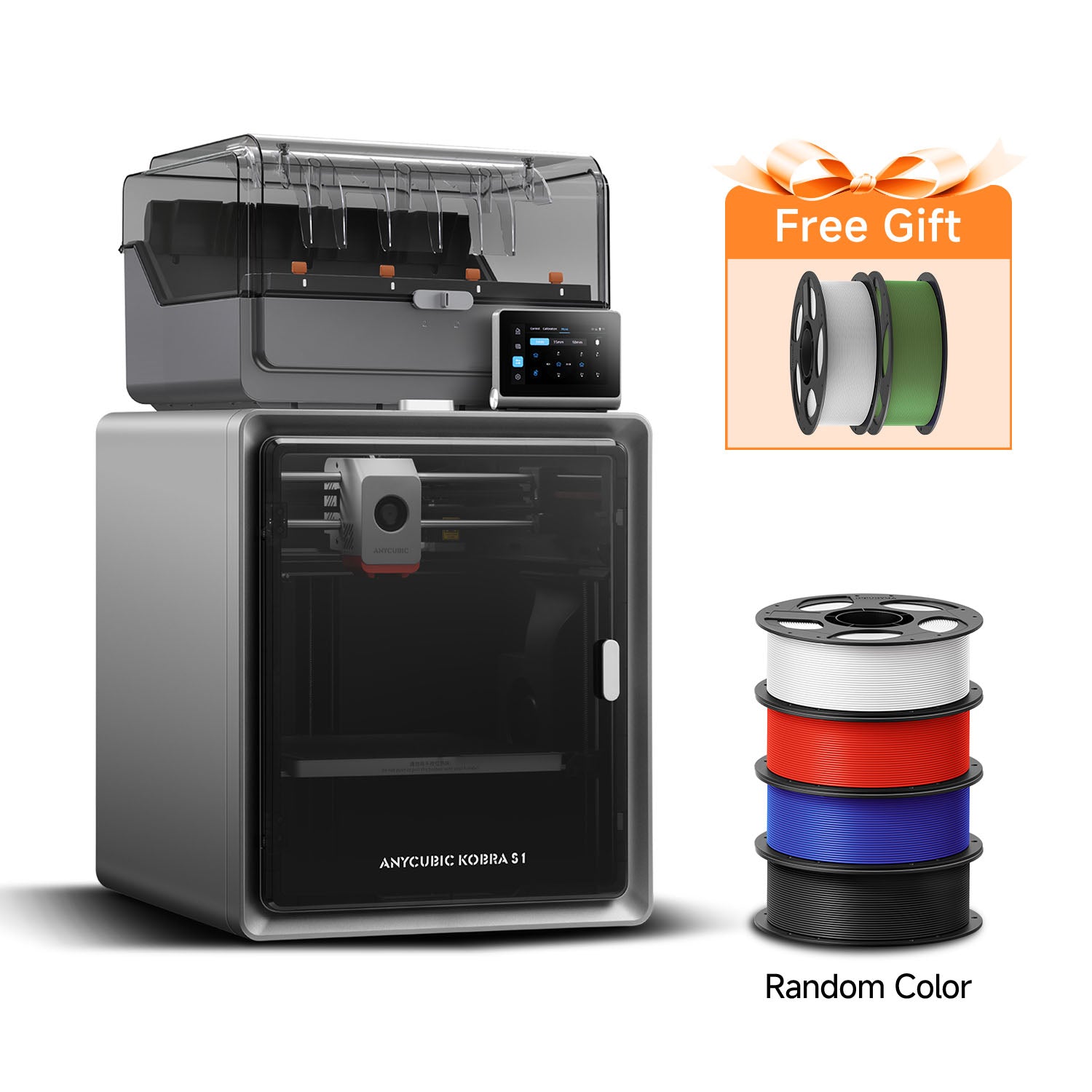 ANYCUBIC kobra S1 Combo 3Dプリンター Kobra S1 ACE 2 Pro Combo: 16-Color CoreXY 3D Printer