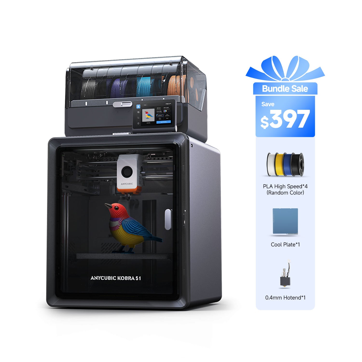 【美品/低使用】Anycubic Kobra S1 Combo + 予備セット S1C_PLA_-0.4mm_87711072-a09a-