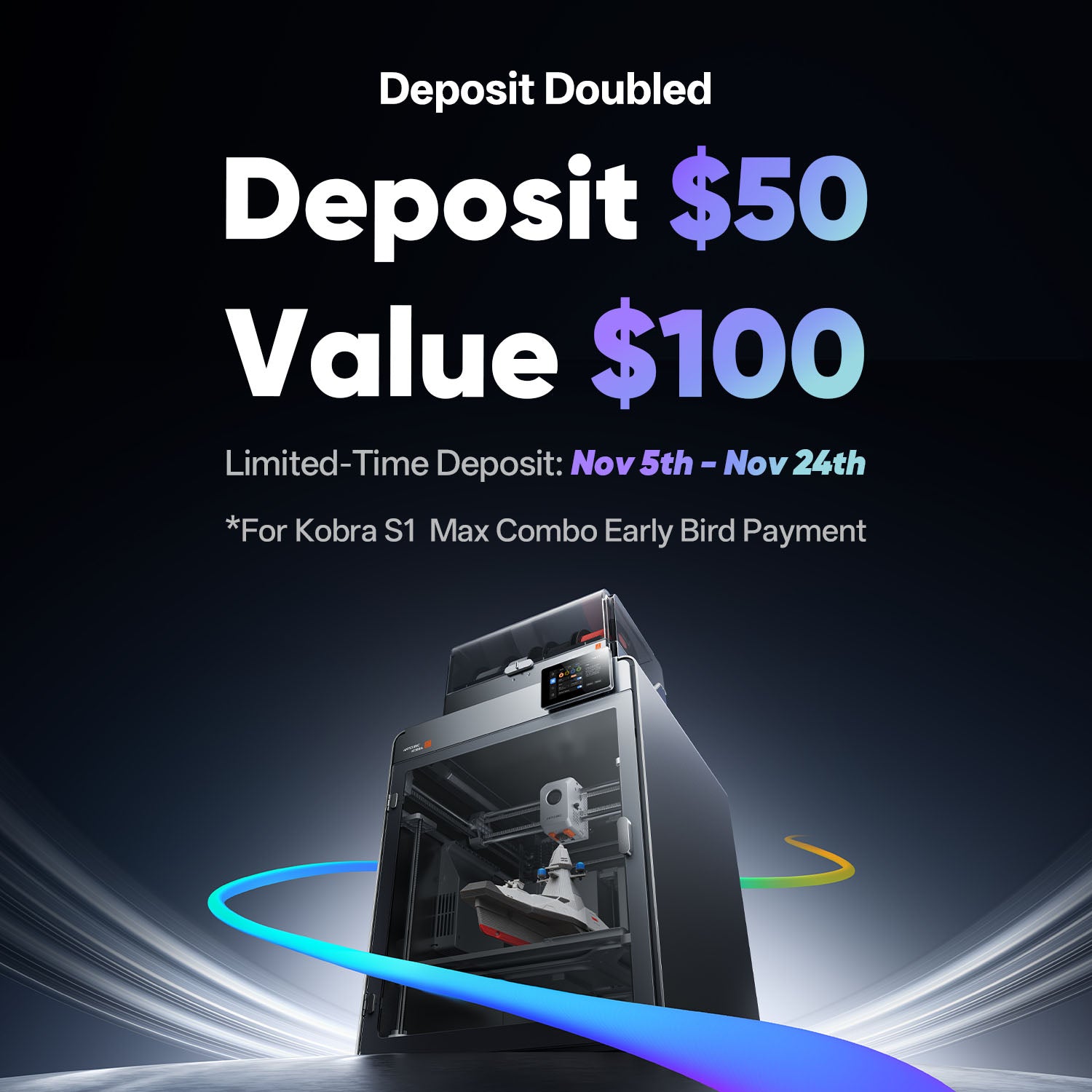 Anycubic Kobra S1 Max Combo Deposit