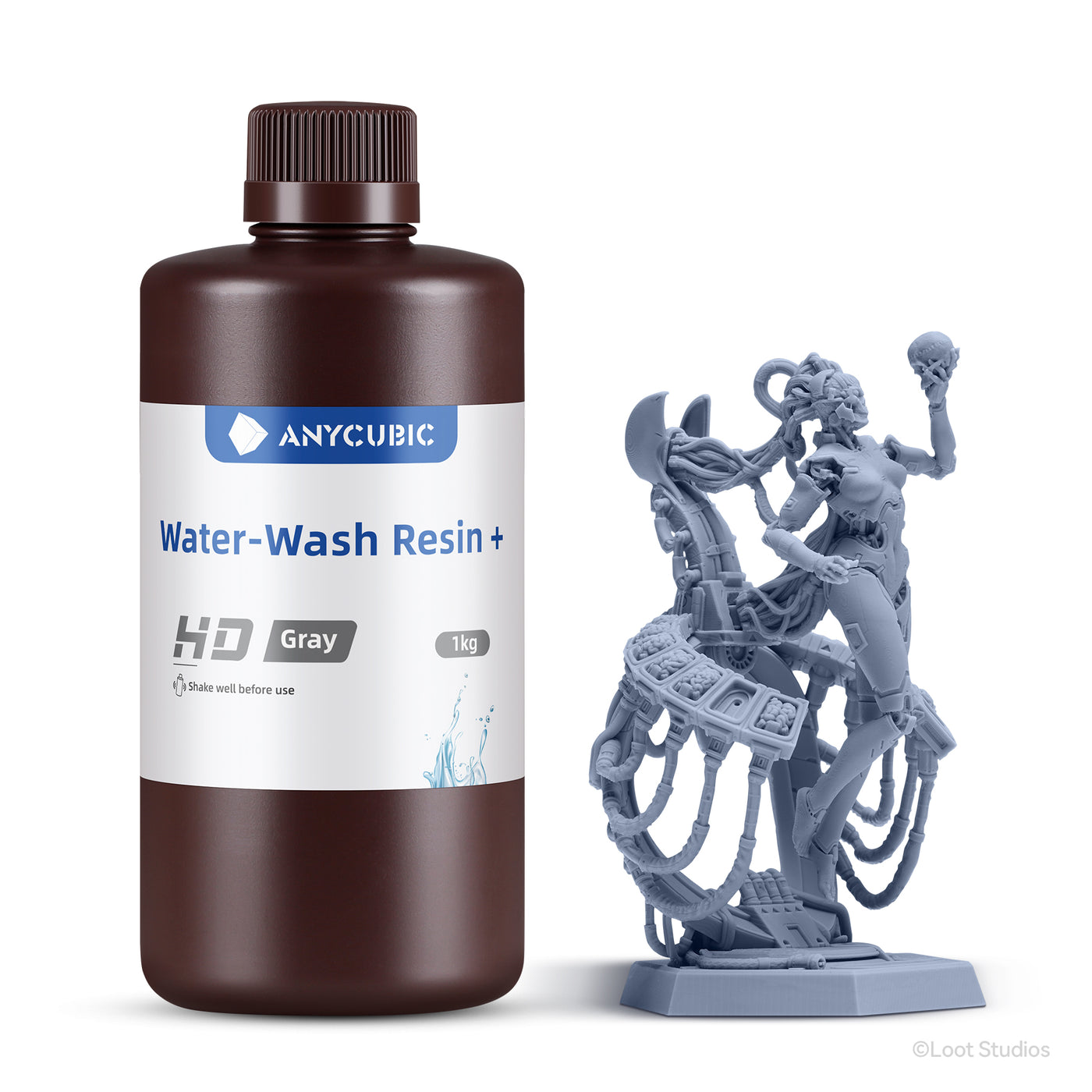 Anycubic Water-Wash Resin+: Eco-friendly Water-washable resins for LCD/ SLA  3D Printing – ANYCUBIC-US