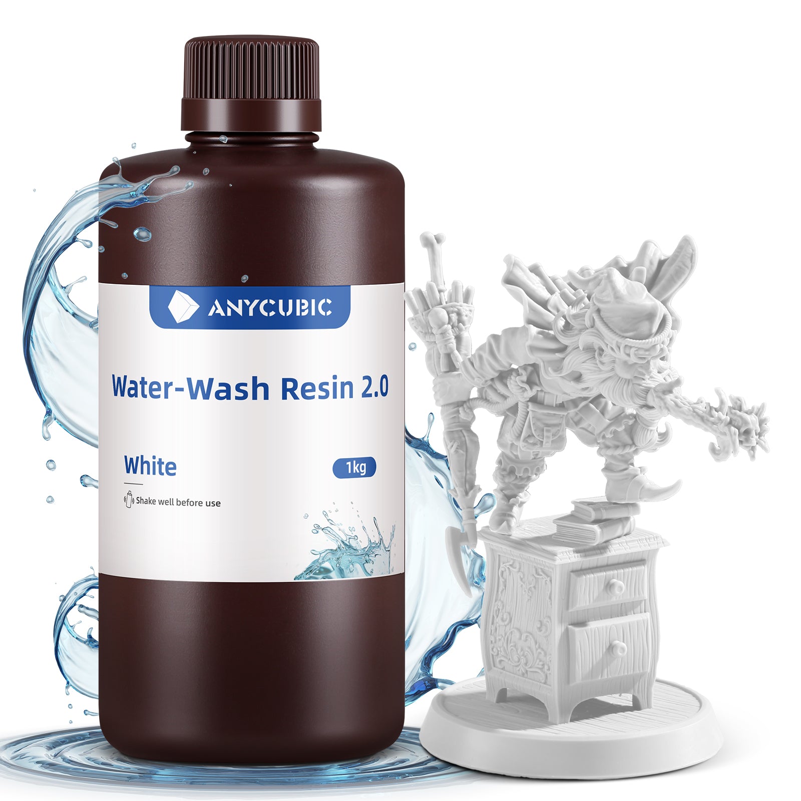 Water Resin + 1kg white Plast canac