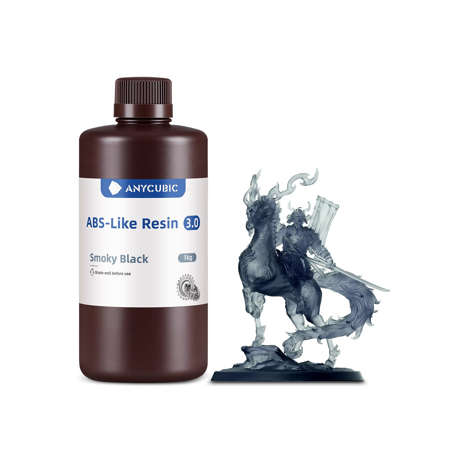 ANYCUBIC ABS-Like Resin 3.0, 3D-printerhars met hoge hardheid en taaiheid, zeer nauwkeurig, geurarm, 405 nm, uv-uithardbare hars voor hars 3D-printer, HD grijs, 1 kg ANYCUBIC ABS-Like Resin 3.0, 3D-printerhars met hoge hardheid en taaiheid, zeer nauwkeurig, geurarm, 405 nm, uv-uithardbare hars voor hars 3D-printer, HD grijs, 1 kg