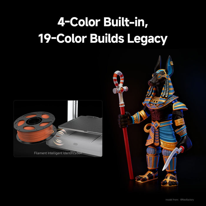 Anycubic Kobra X 4-Color Built-in 3D Printer, Perfect First Layer, Quiet Printing, Stable Printing, Easy to Use for Beginners