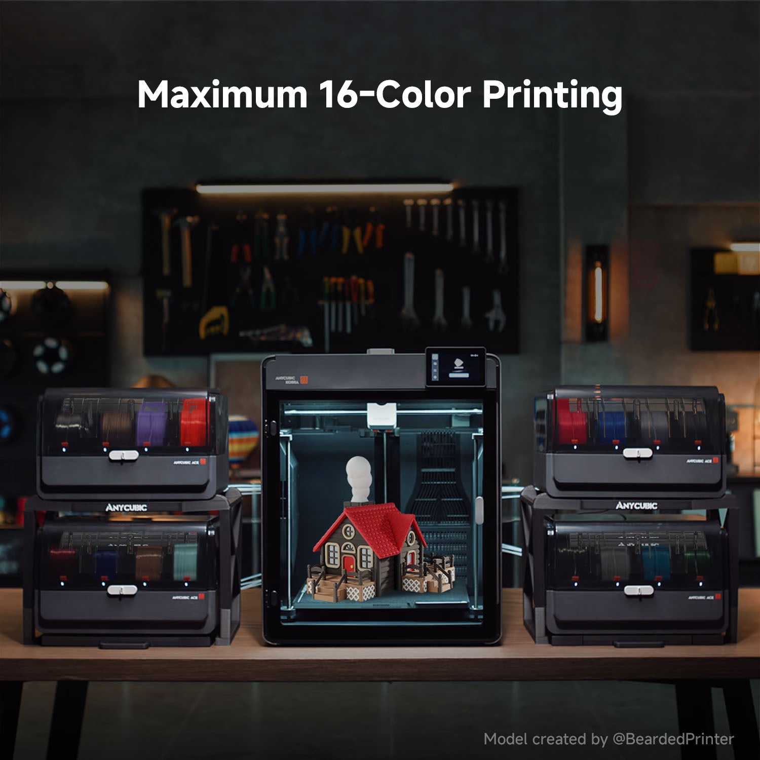 Kobra S1 Max Combo: Large Format 16-Color 3D Printer