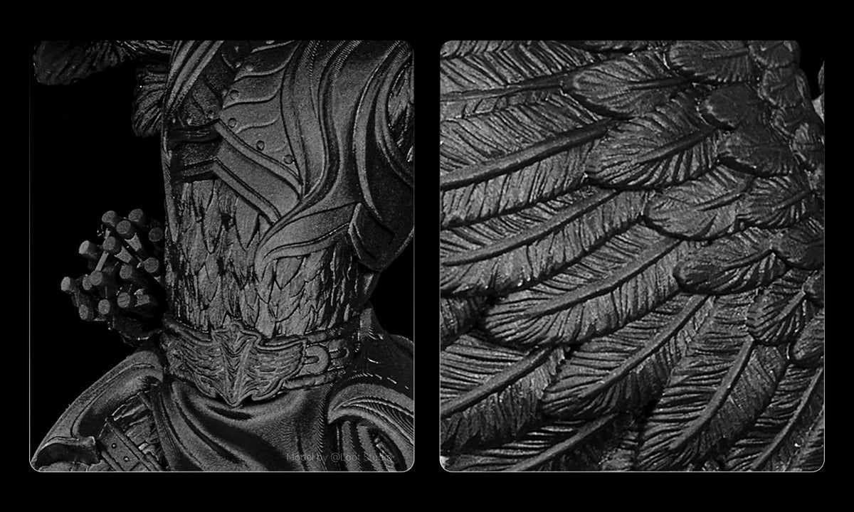 Anycubic High Speed Resin 2.0 detaylı model yüzeyi