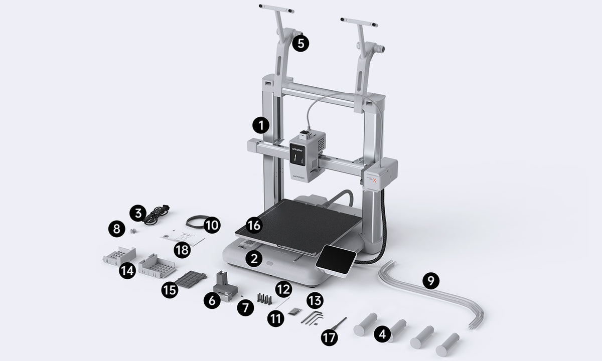 Anycubic Kobra X Kutu İçeriği