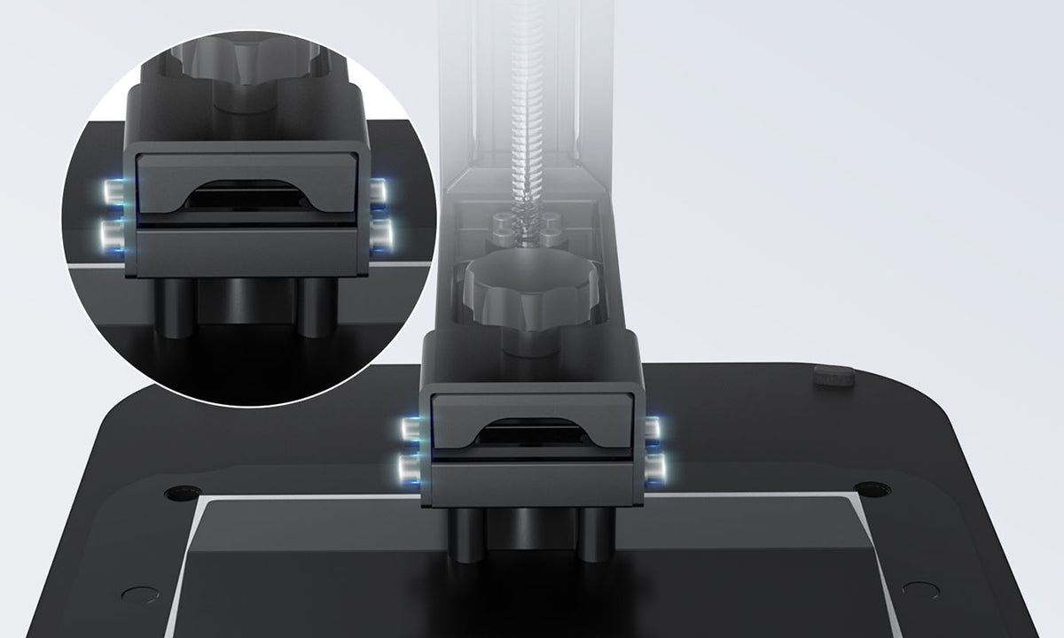 Anycubic Photon Mono 4 dört noktalı manuel seviyeleme sistemi
