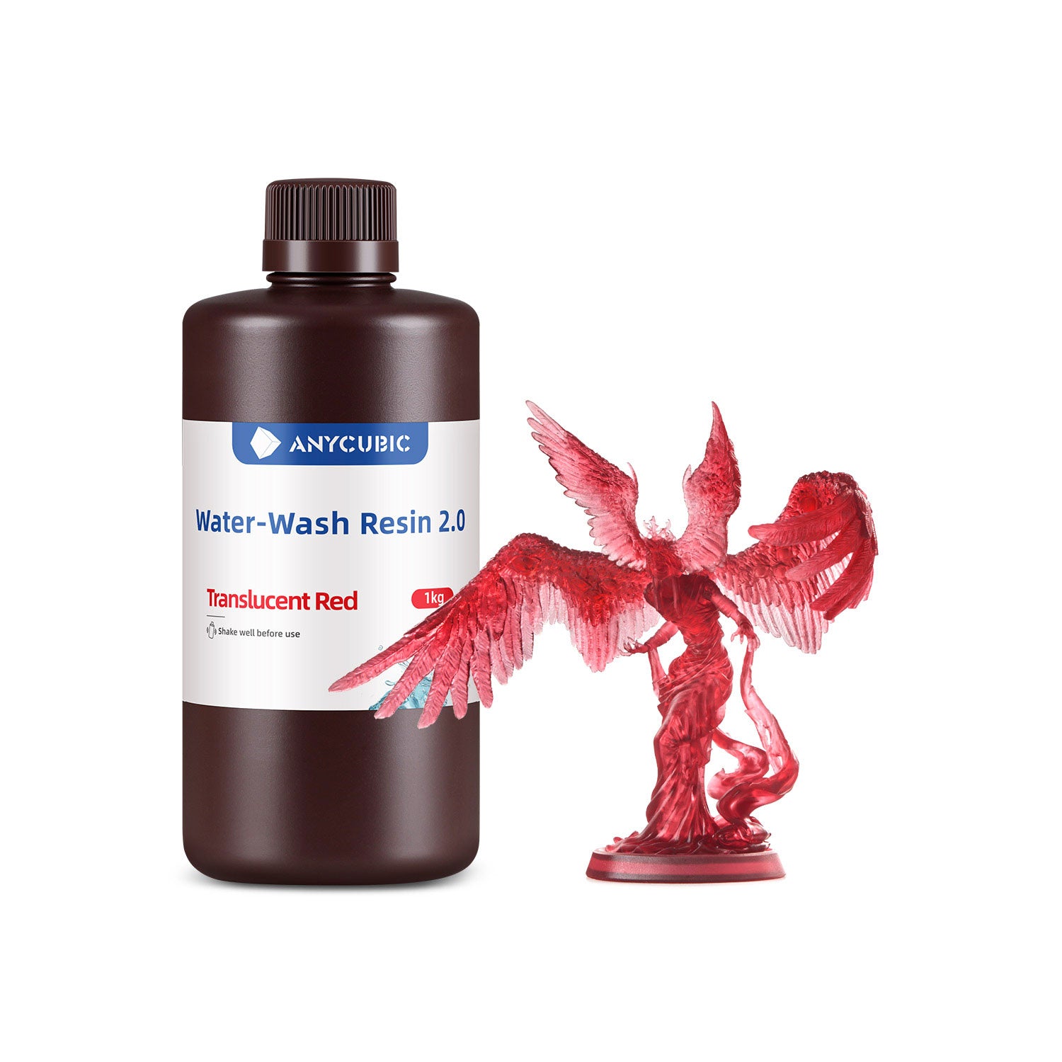 ANYCUBIC Water-Wash Resin 1kg×4本　水洗いレジン water-wash-resin-2.0-model-
